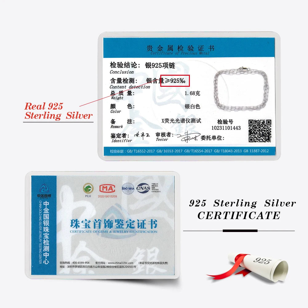 Orsa Jewels 14K vergoldete 925er Sterlingsilber Halskette Büroklammer