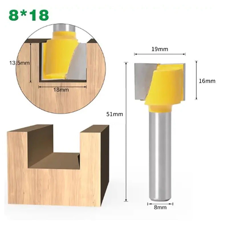 8mm VHM Router Bit für Holzbearbeitung mit sauberer Gravur