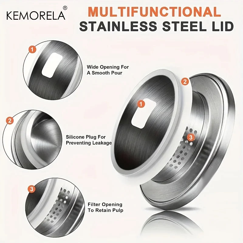 Hitzebeständiger transparenter Glas Wasserkrug mit großem Griff-Yabubest - Home & More