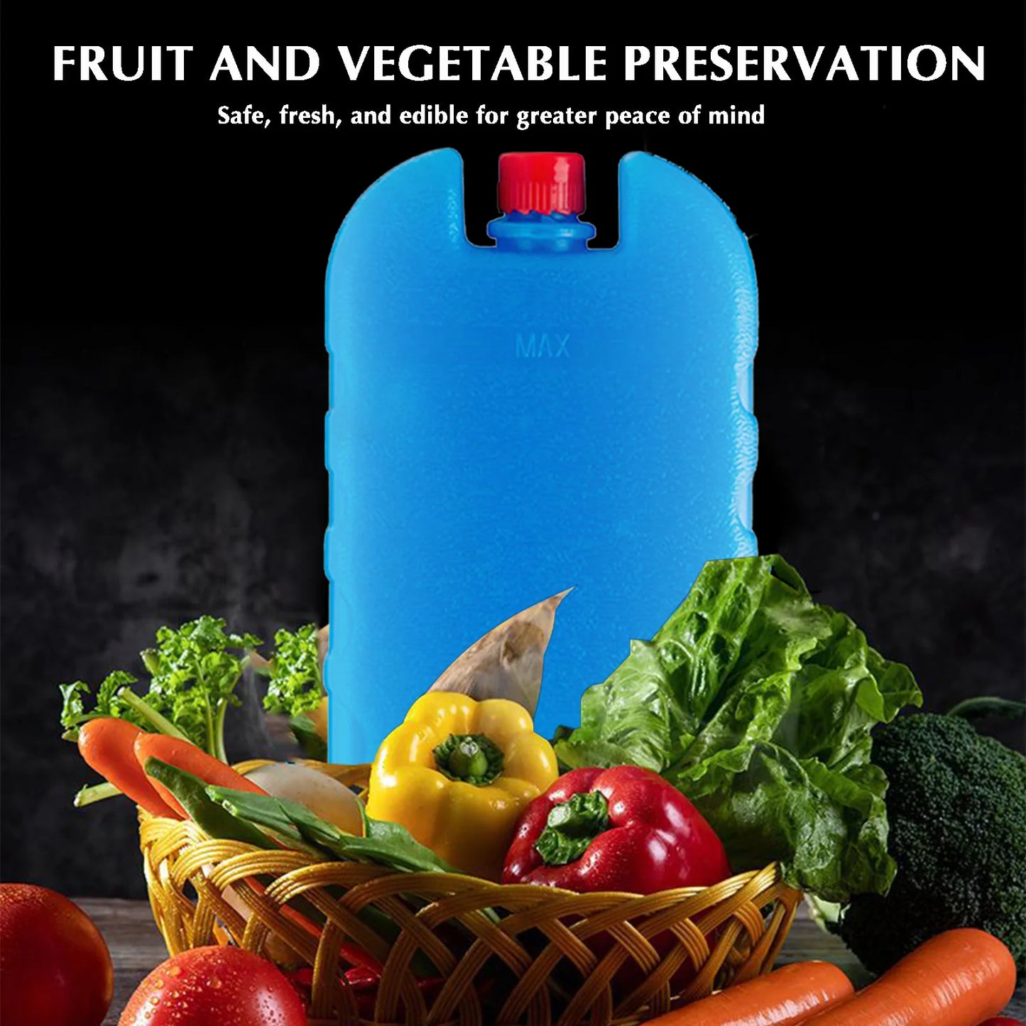 Kühlakkus für Frische: Wiederverwendbare Gelbox für Picknick und Kühlschrank