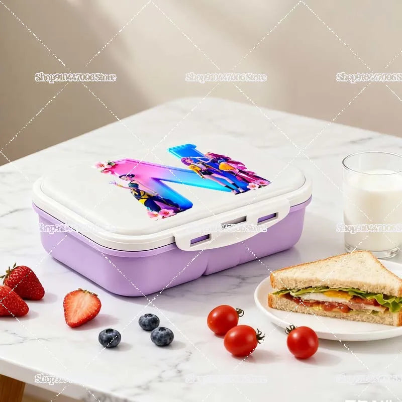 Praktische Lunchbox mit individuellem Buchstabendruck für Schule und Freizeit