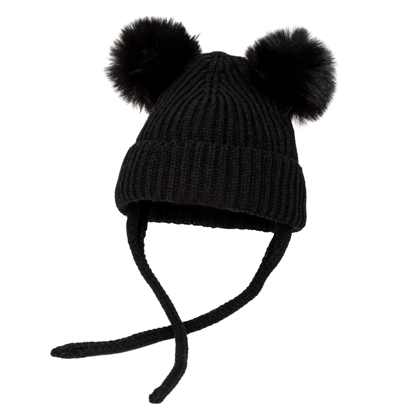 Winter Baby Mütze mit Pompom Gestrickte Beanie für Jungen und Mädchen