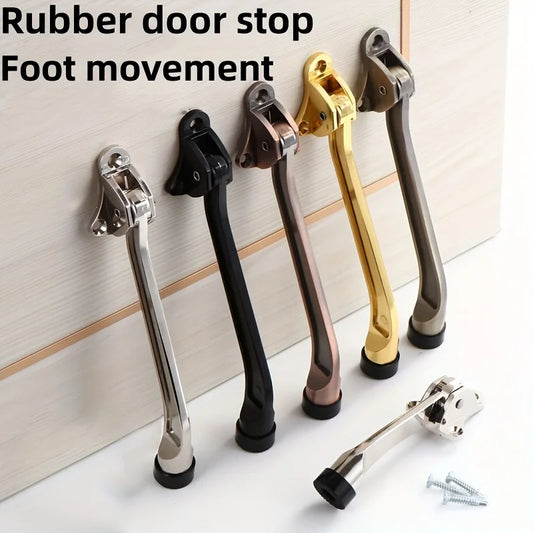 Robuster Türstopper aus Zinklegierung mit Gummiringen für sicheren Halt