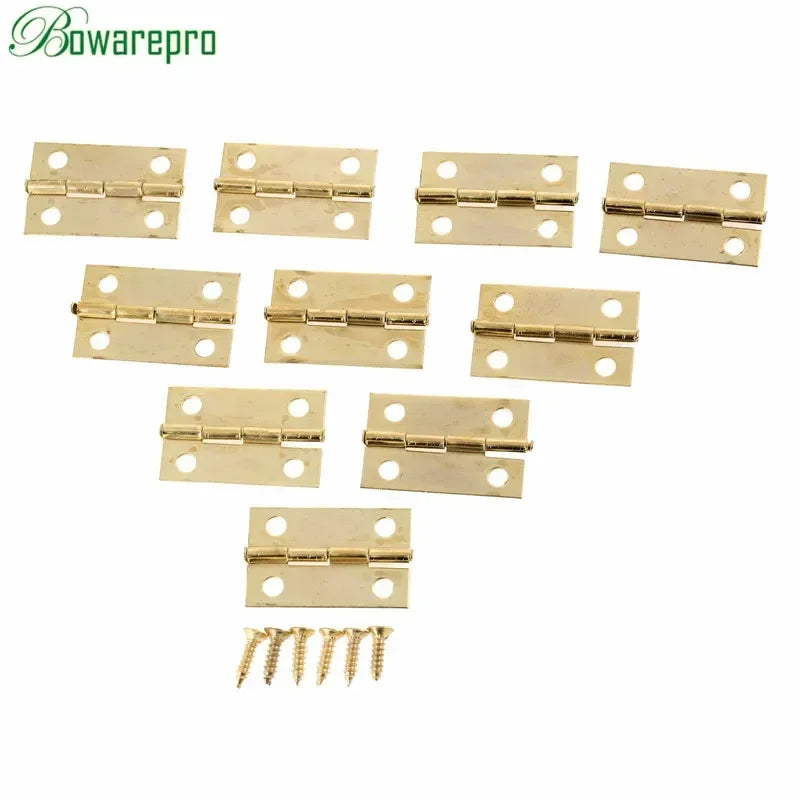50er Set Antike Möbel-Schaniere Bronze für Holzboxen und Schränke