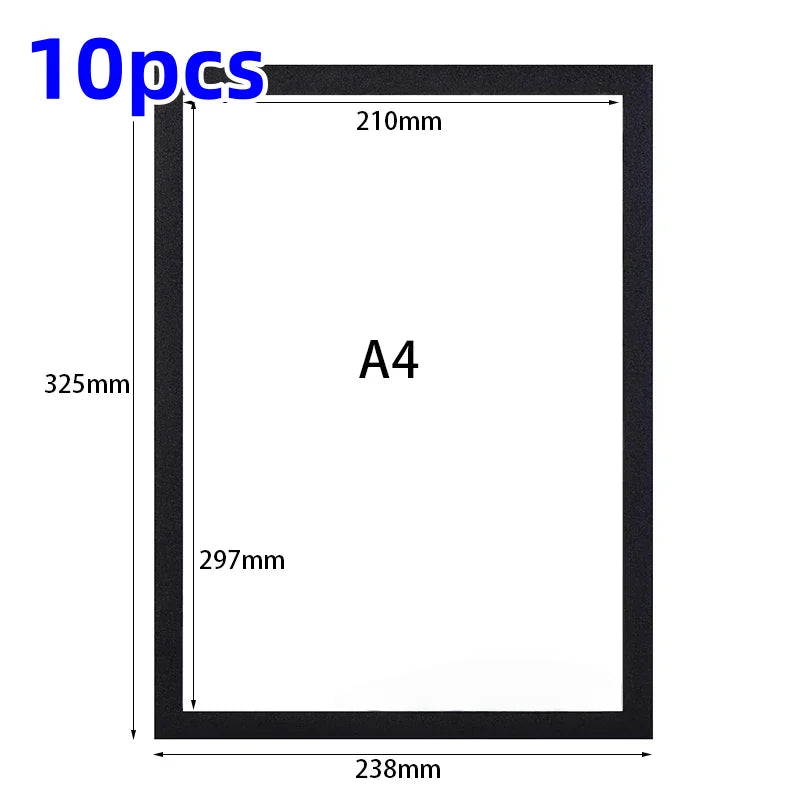 Magnetische Poster Rahmen 5 10 20 Stück Selbstklebend A4 A5 A6 Wand