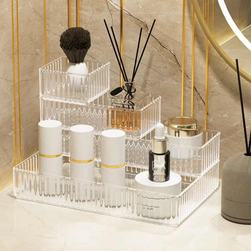 Transparente stapelbare Organizer für clevere Ordnung