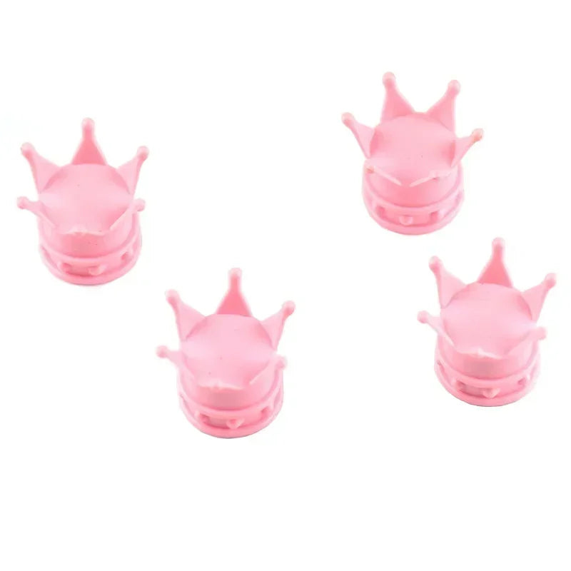 4er Set Kronen Ventilkappen Reifen Ventile Zubehör Dekoration Auto