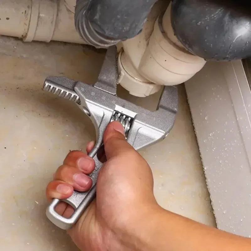 Verstellbarer Aluminium-Schraubenschlüssel für Sanitär und Haushalt