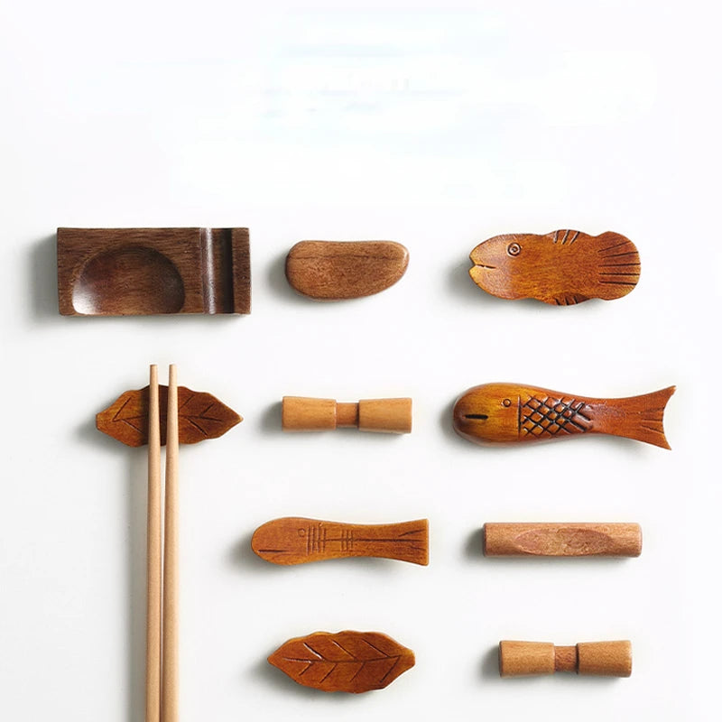Holz Essstäbchen Halter Löffelablage für Asiatische Küche