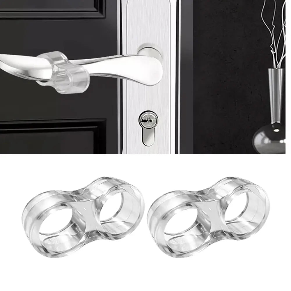Transparenter PVC Türstopper für Griffe 2 oder 4 Stück Wandschutz