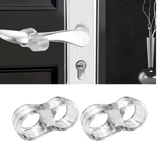 Transparenter PVC Türstopper für Griffe 2 oder 4 Stück Wandschutz