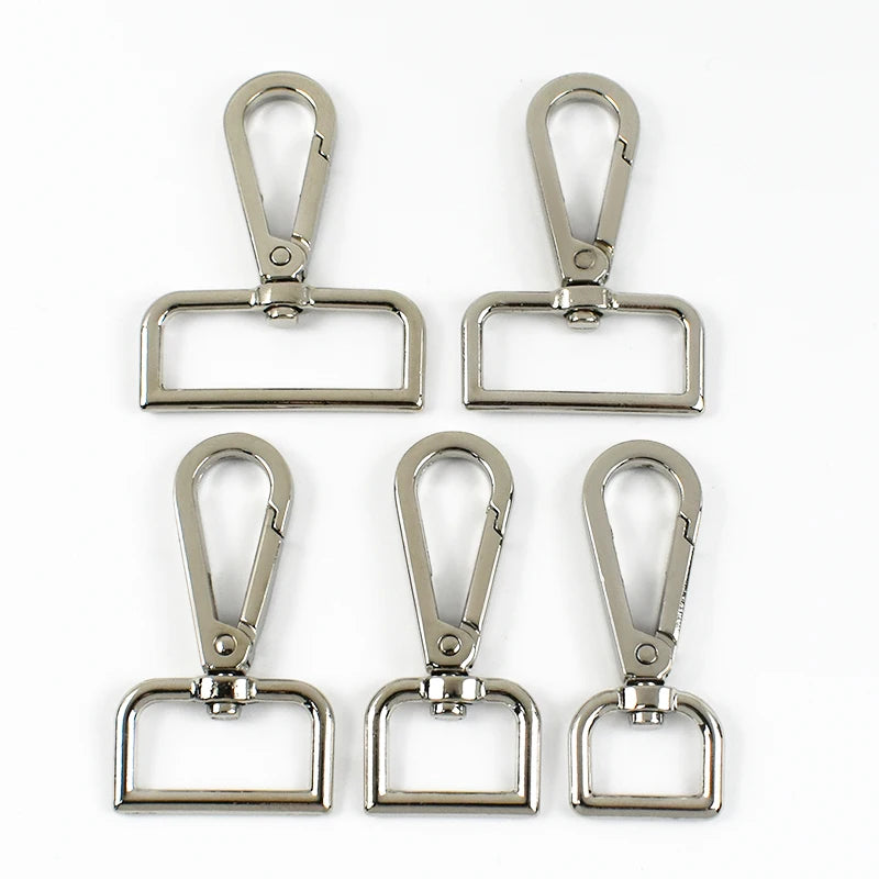 Metall Karabiner Schnallen Set 20-50mm für Tasche Gurt DIY drehbarer Clip