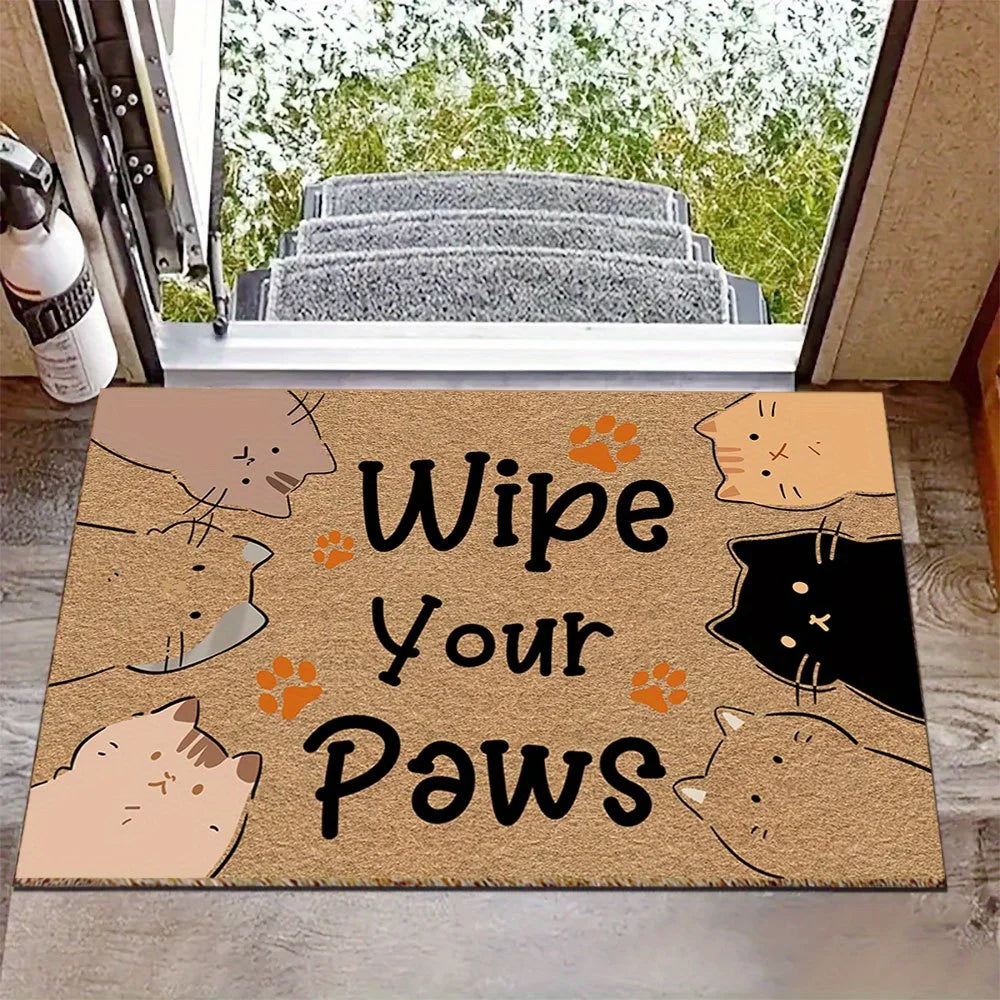 Niedliche Katzenpfoten Fußmatte Antirutsch Eingang Schmutzfangmatte diverse Größen