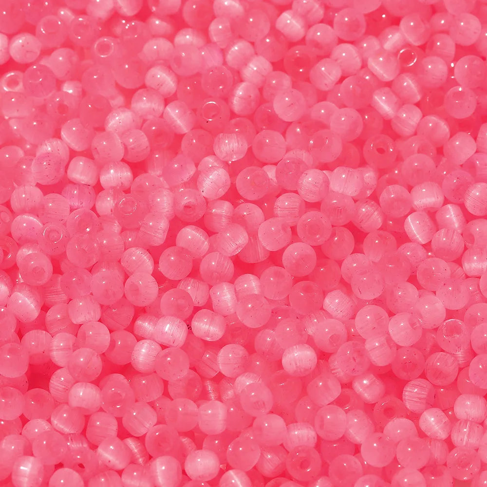 Bunte 4mm Glas Katzenaugen Rocailles Perlen für DIY Schmuck