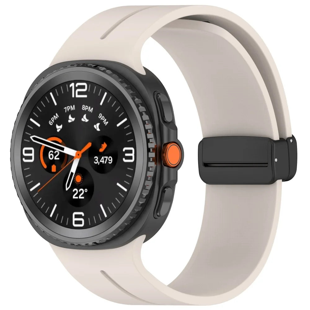 Magnetisches Silikonarmband für Samsung Galaxy Watch 40 44 46 mm Sportband
