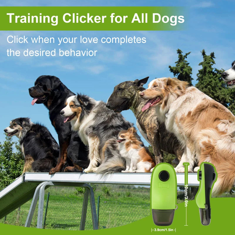 Hundetraining Clicker-Pfeife mit 2-in-1 Staubschutz für Bellenkontrolle