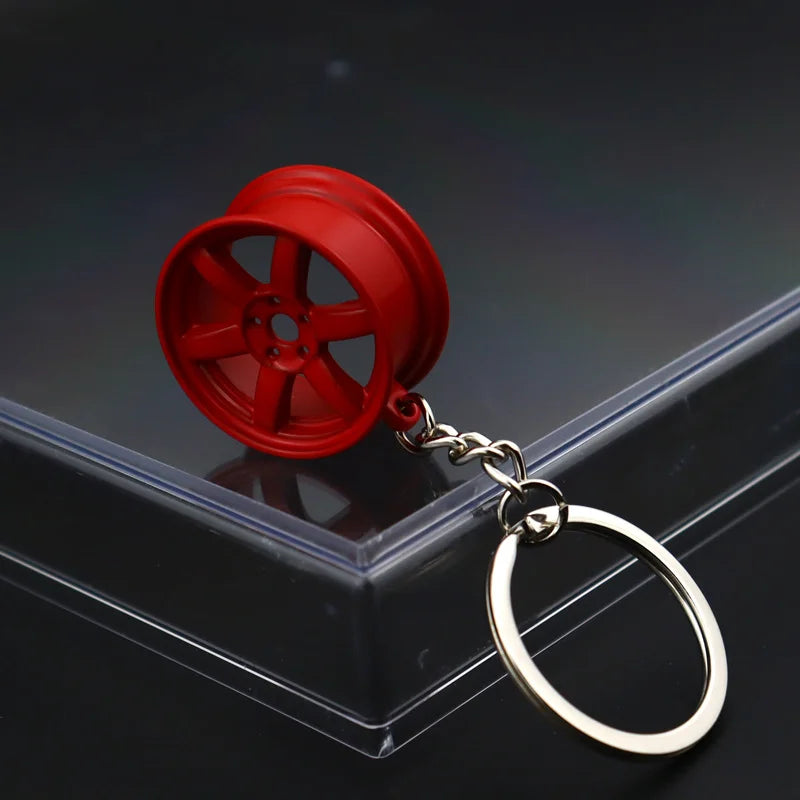 Robuster Edelstahl Schlüsselanhänger im Autoteile-Design – Perfektes Männergeschenk