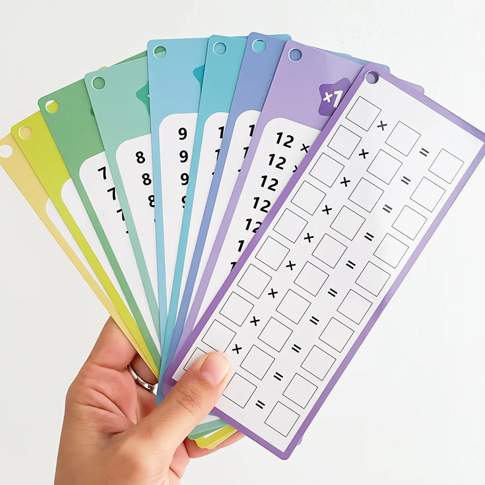 Spielerisch Multiplikation lernen: Montessori Lernkarten 0-12 für Kinder 3-12 Jahre