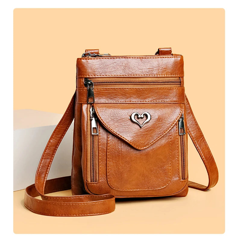 Kleine Umhangetasche Handytasche Minitasche für Damen aus Textil