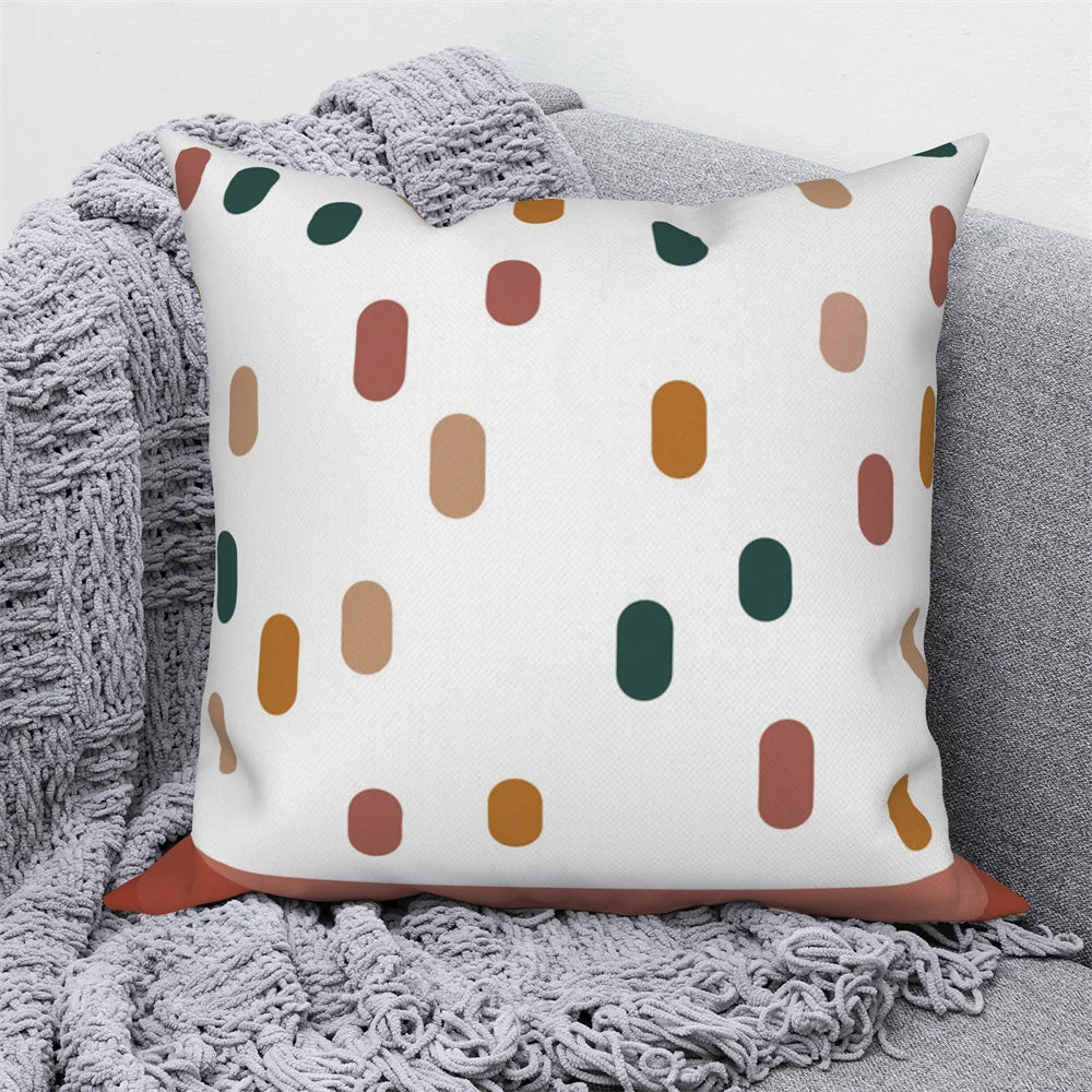 Dekorativer Kissenbezug mit abstrakten Zweigen für Zuhause und Auto