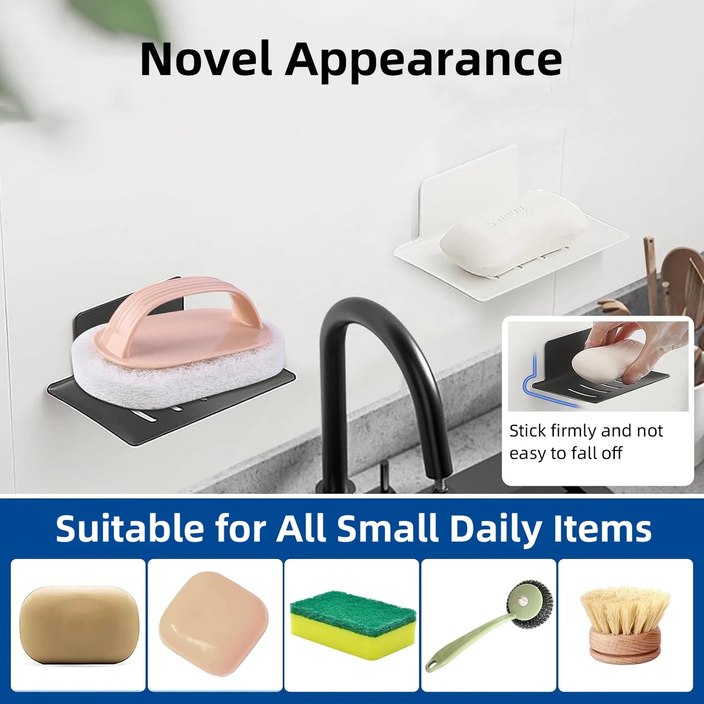 Aluminium Seifenhalter Wandmontage mit Ablauf Badezimmerzubehör