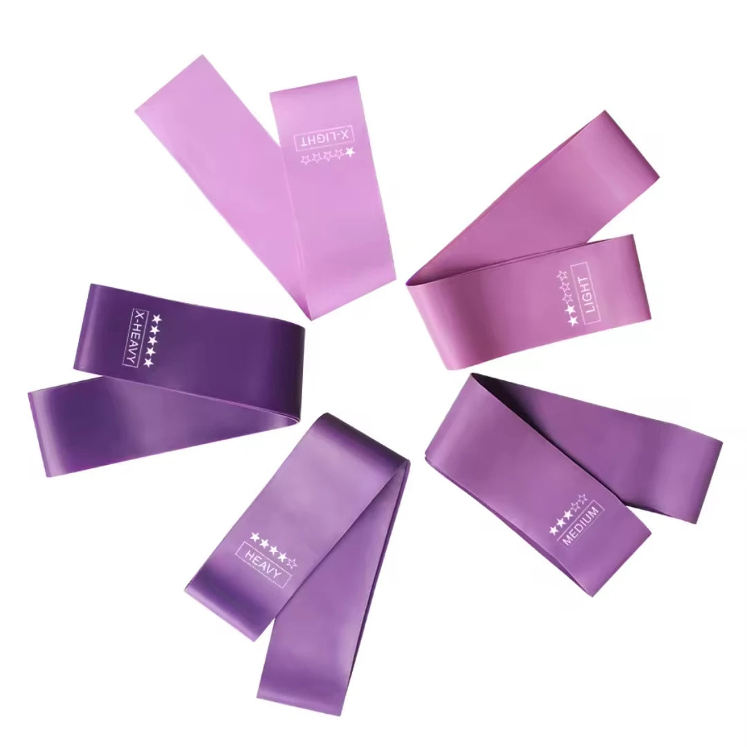 5-stufige Widerstandsbänder Set für Yoga Sport Fitness Pilates Training