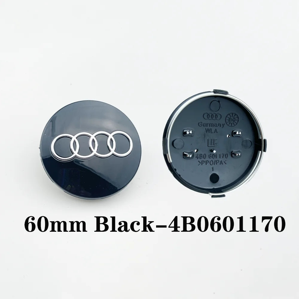 4x Radnabenkappen Set 60mm-69mm Ersatz Felgenkappen für Fahrzeug Styling