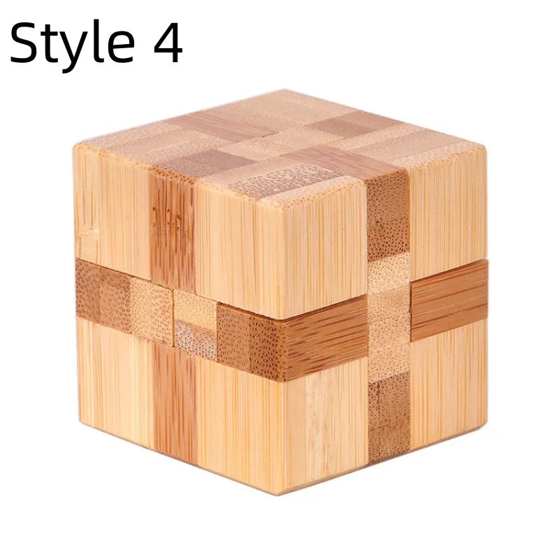 Holz Kong Ming Lock 3D Puzzle Montessori Spielzeug Kinder-Yabubest - Home & More