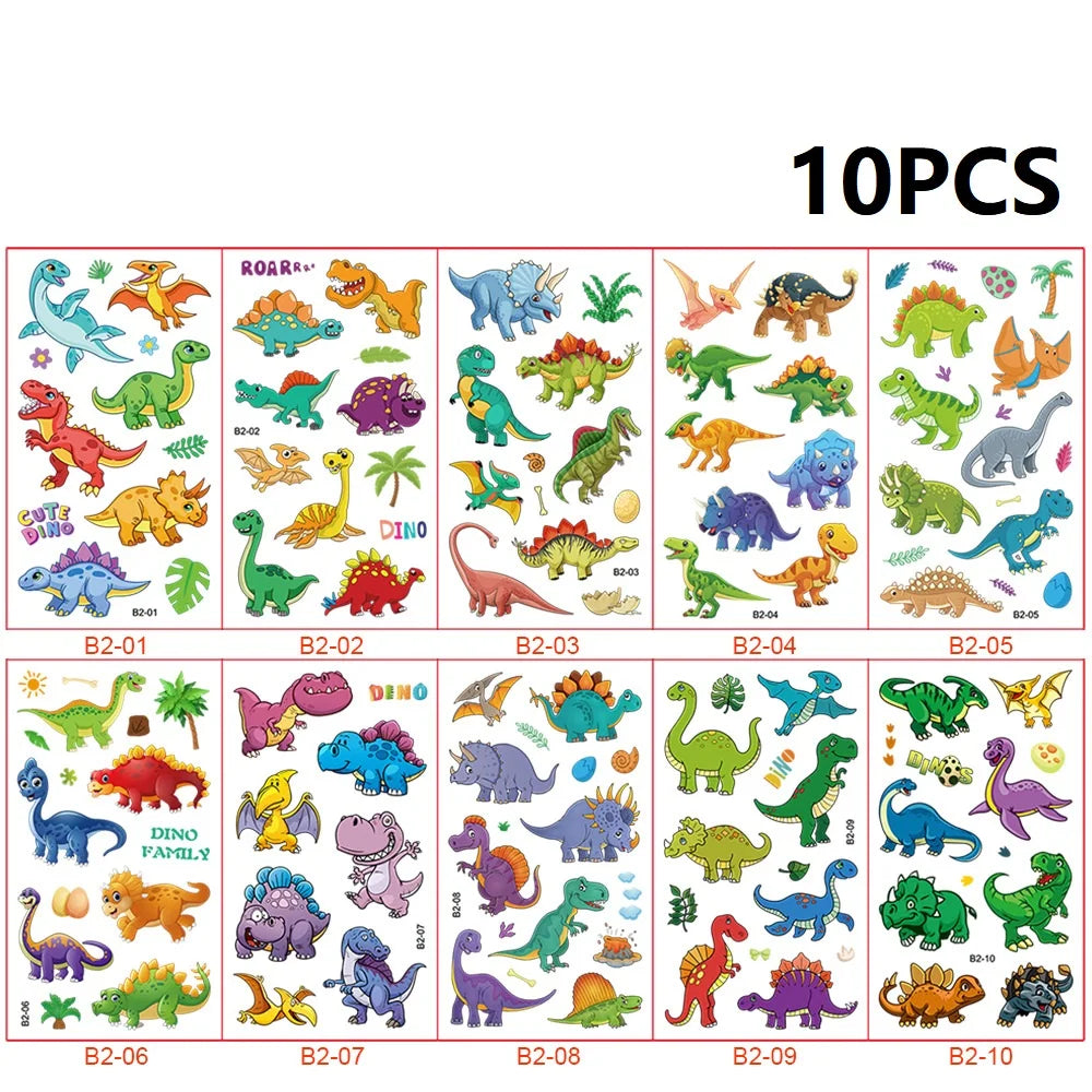 Temporäre Fußball Tattoos Set mit 10 wasserdichten Aufklebern