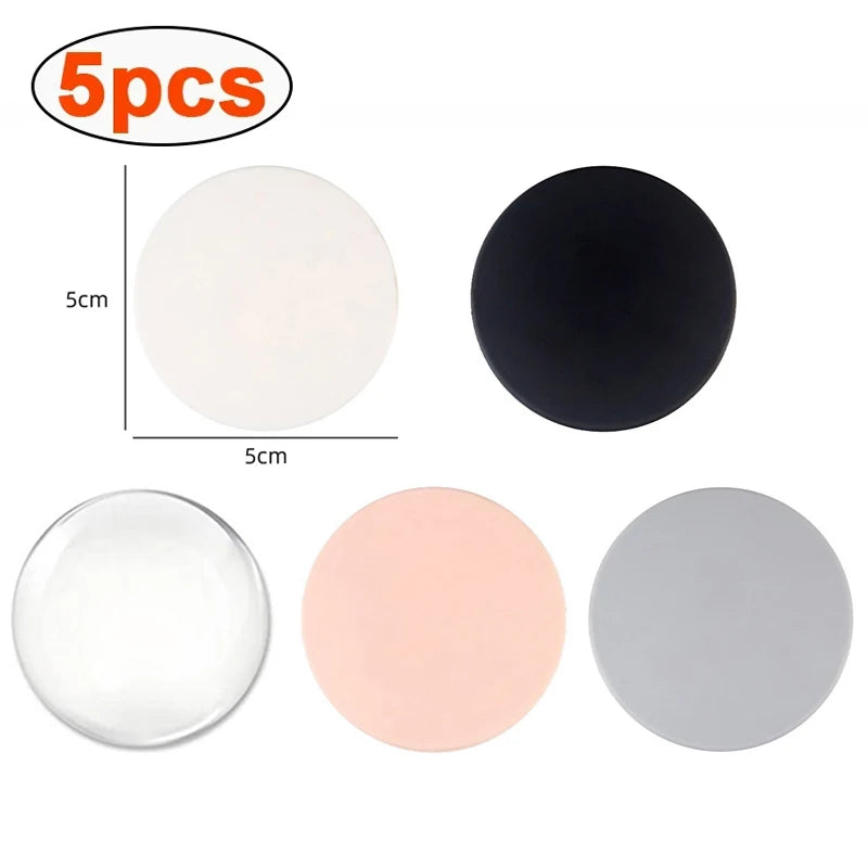 Silikon Türgriff Stoßstange 5x5cm Selbstklebend Schutzpad Weiß Grau Schwarz