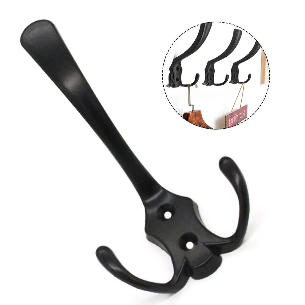 3 Haken Kleiderhaken Zinklegierung Wandmontage für Flur Badezimmer