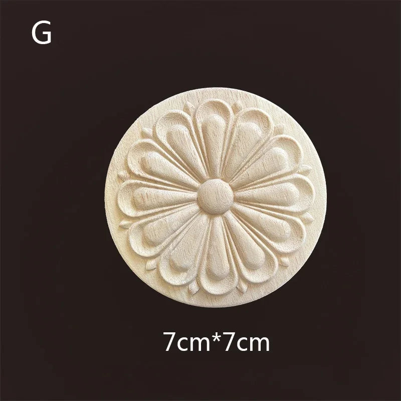 Geschnitzte Holzapplikationen für Möbel und Heimdekoration Basteln