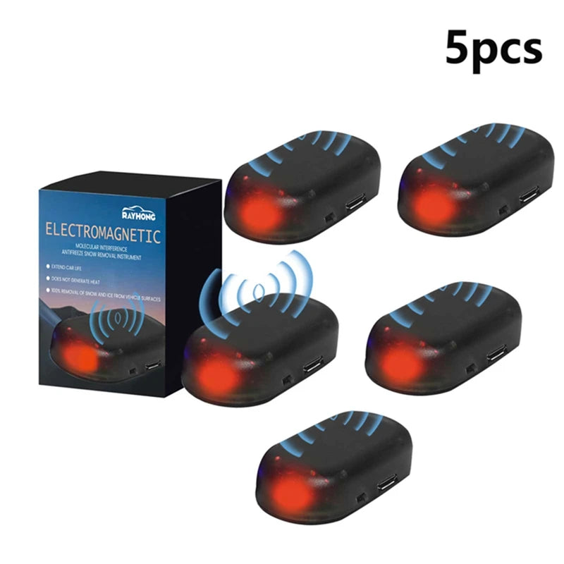 Set mit 5 Anti Frost Geräten für schnelles Autoauftauen