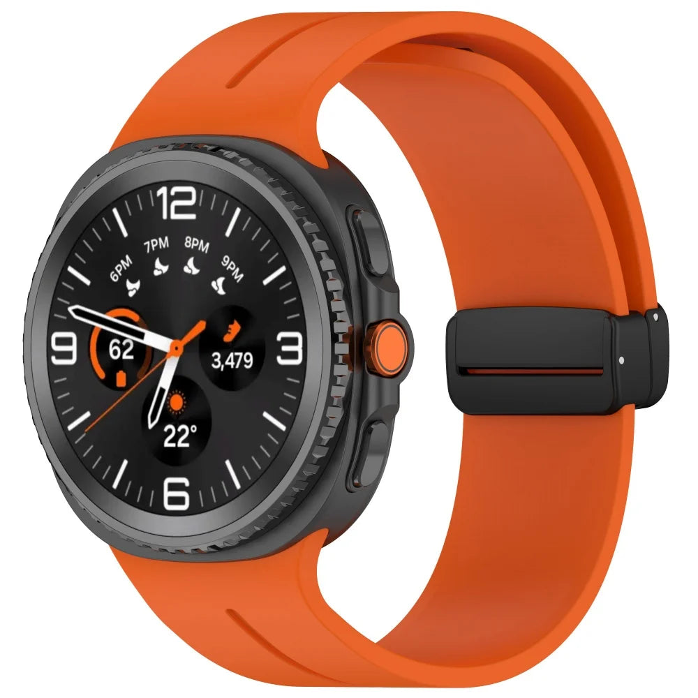 Magnetisches Silikonarmband für Samsung Galaxy Watch 40 44 46 mm Sportband