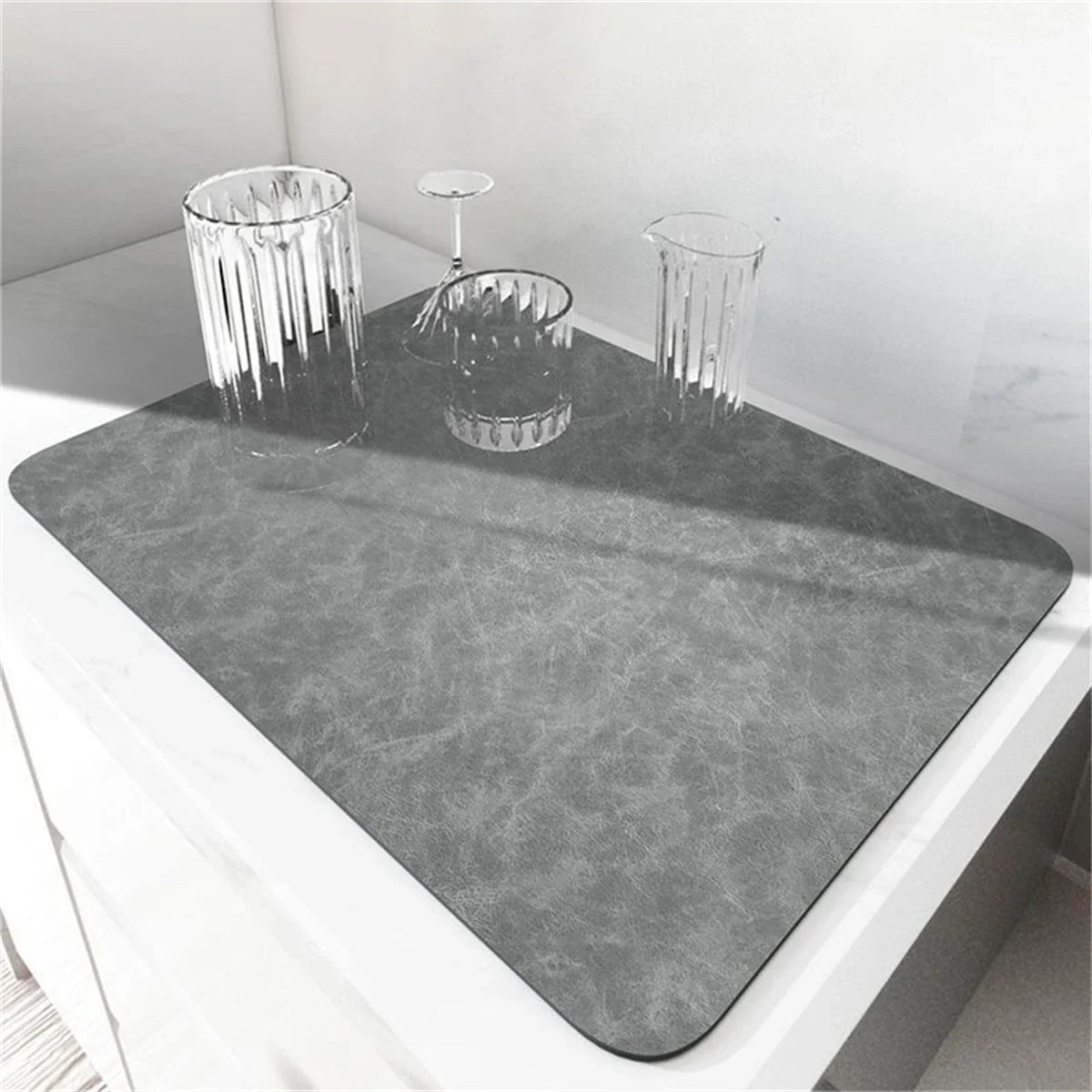 Saugfähige Silikon Tischmatte Untersetzer Küchenmatte Trockenmatte