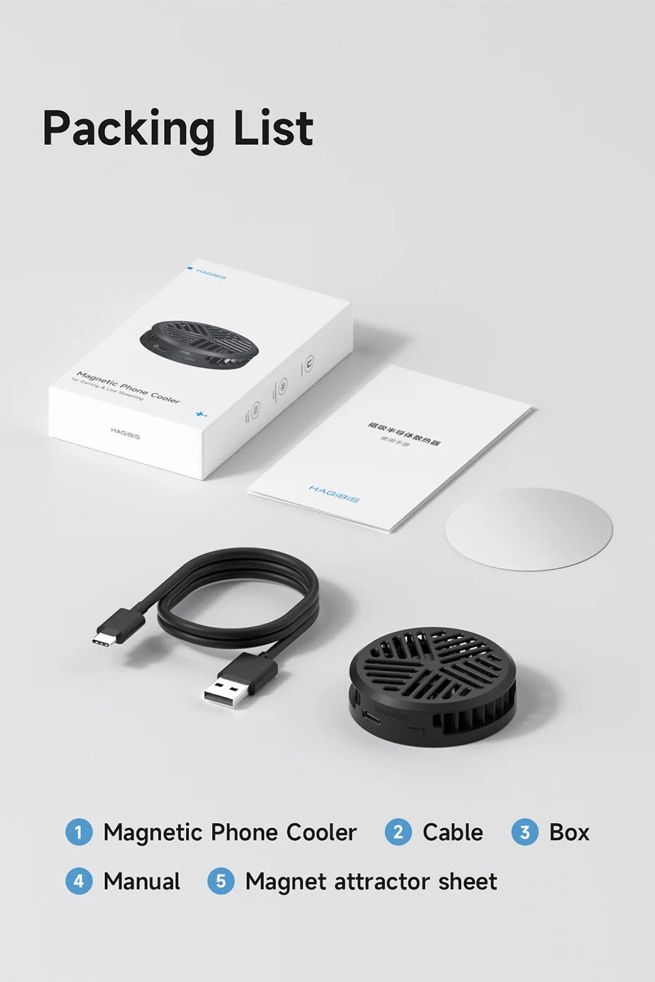 Magnetischer Handy-Kühler Universal Lüfter für iPhone 17 Pro Gaming-Yabubest - Home & More