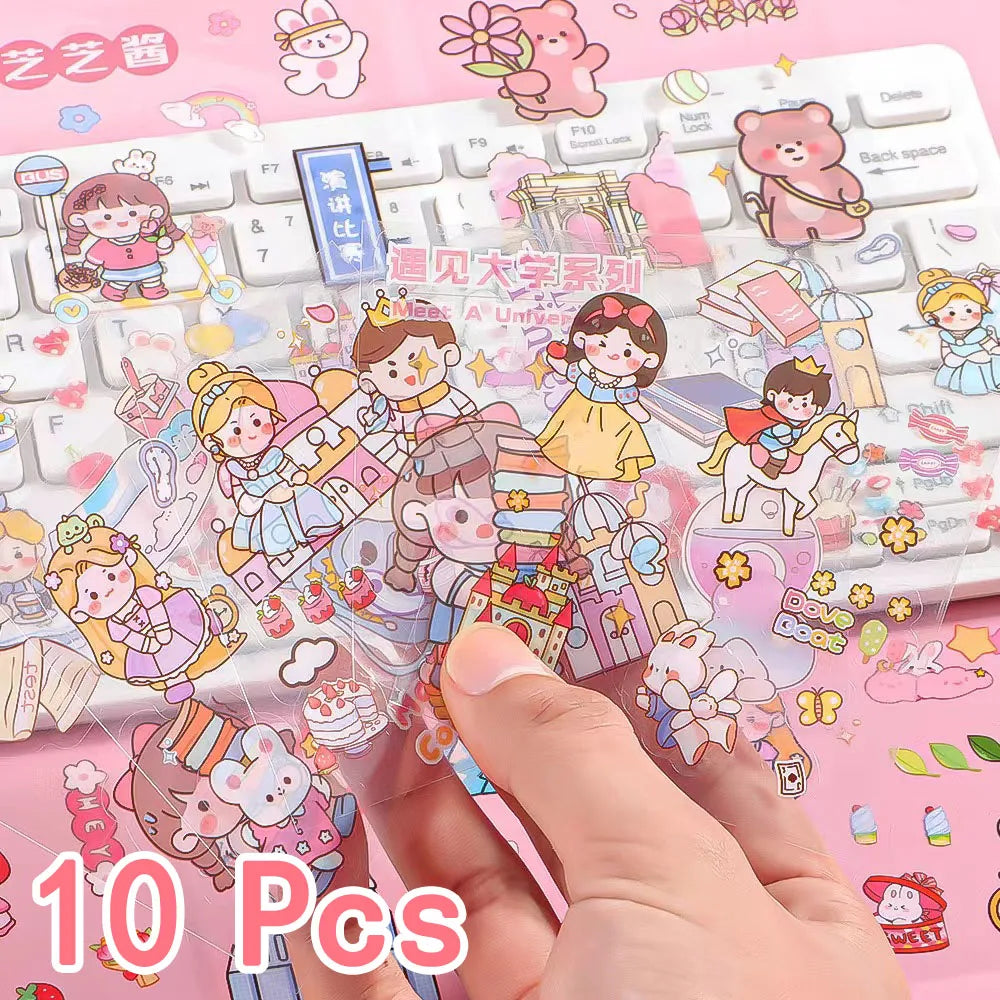 Kawaii PET Muster Aufkleber 10 50 100 Stück Scrapbooking DIY Deko