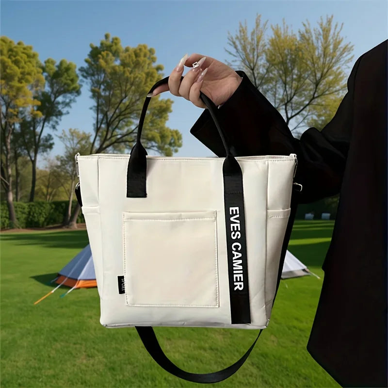 Nylon Damen Handtasche Campus Student Tote Wasserdichte Schultertasche