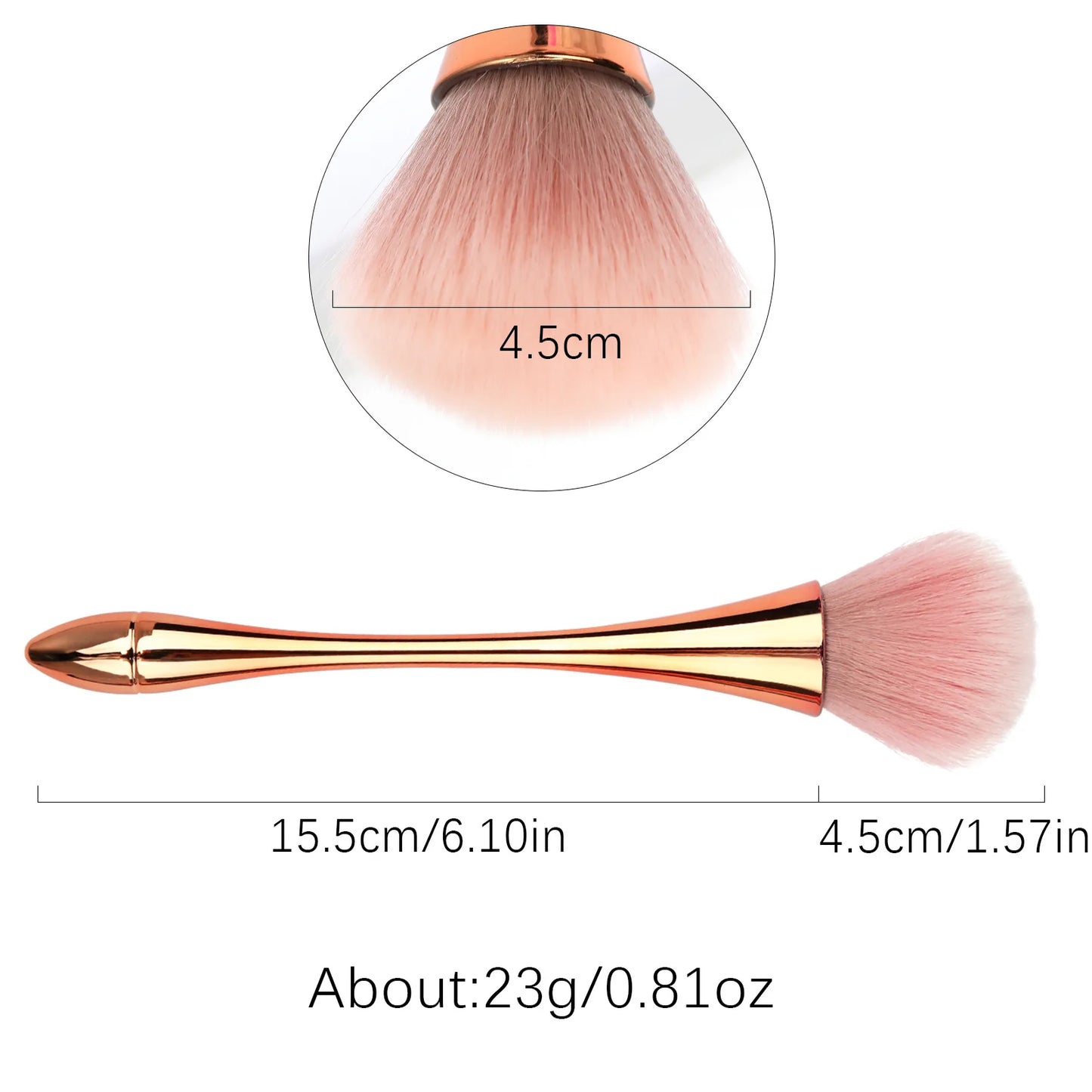 6-teiliges Make-up und Nagelstaubpinsel Set für präzises Auftragen