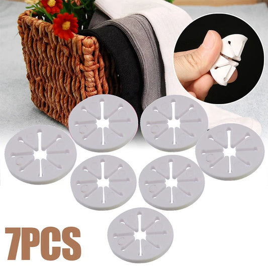 Praktische 7er Set Sockenklammern für Zuhause und Wäsche