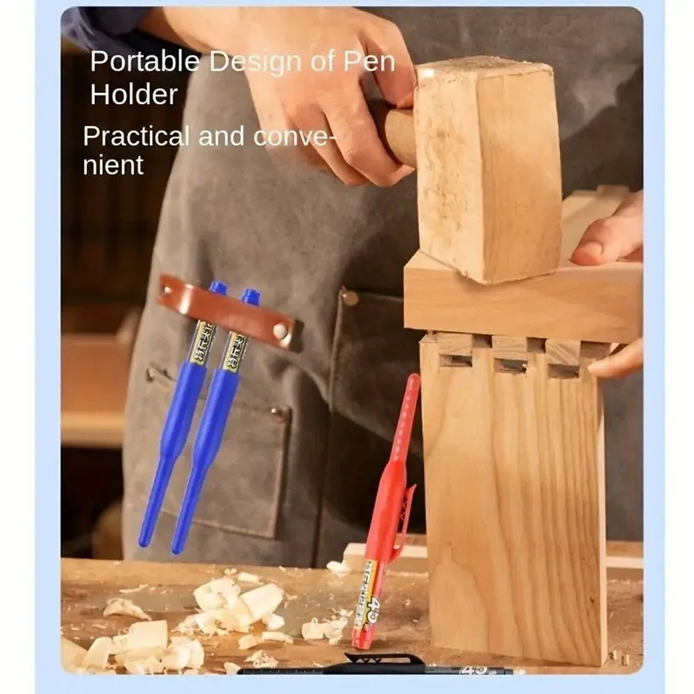 45mm Langspitze Tiefloch Marker – Wasserfester Stift für Holz, Fliesen, Metall