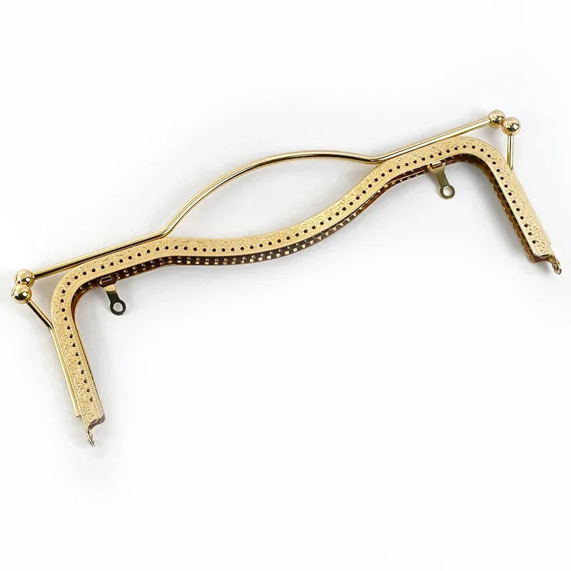 Metall Geldbörse Rahmen 20,5/27 cm Kussverschluss für Taschen 1 oder 2 Stück