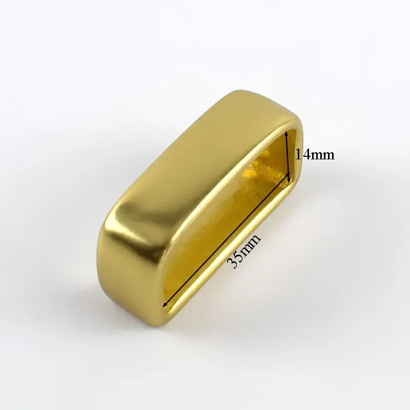 35-40 mm Messing O D Ring Gürtelschnalle mit Kupfer Schlaufe für Gürtel