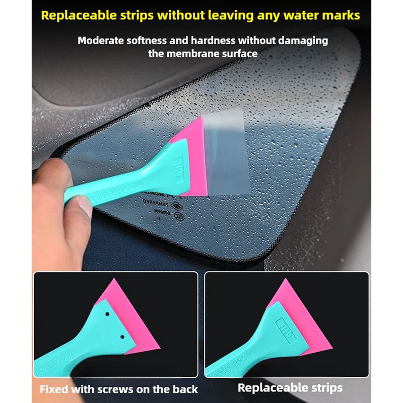 2 in 1 Gummiklinge Rakel Schaber für Fenstertönung und Autowaschzubehör