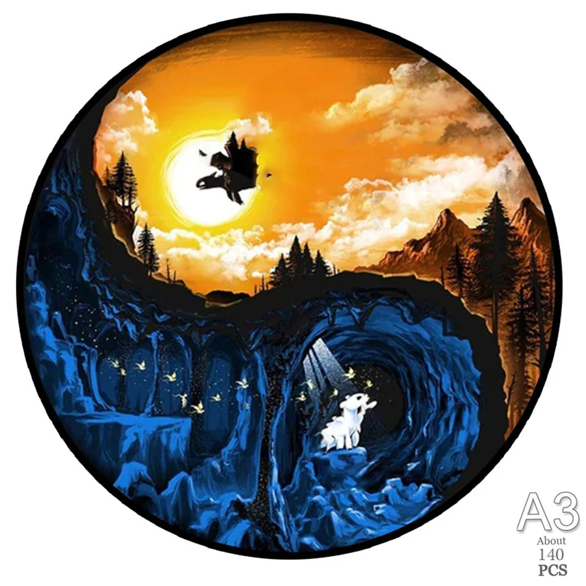 3D Holzpuzzle Tier Tiger und Hund für Kinder und Erwachsene