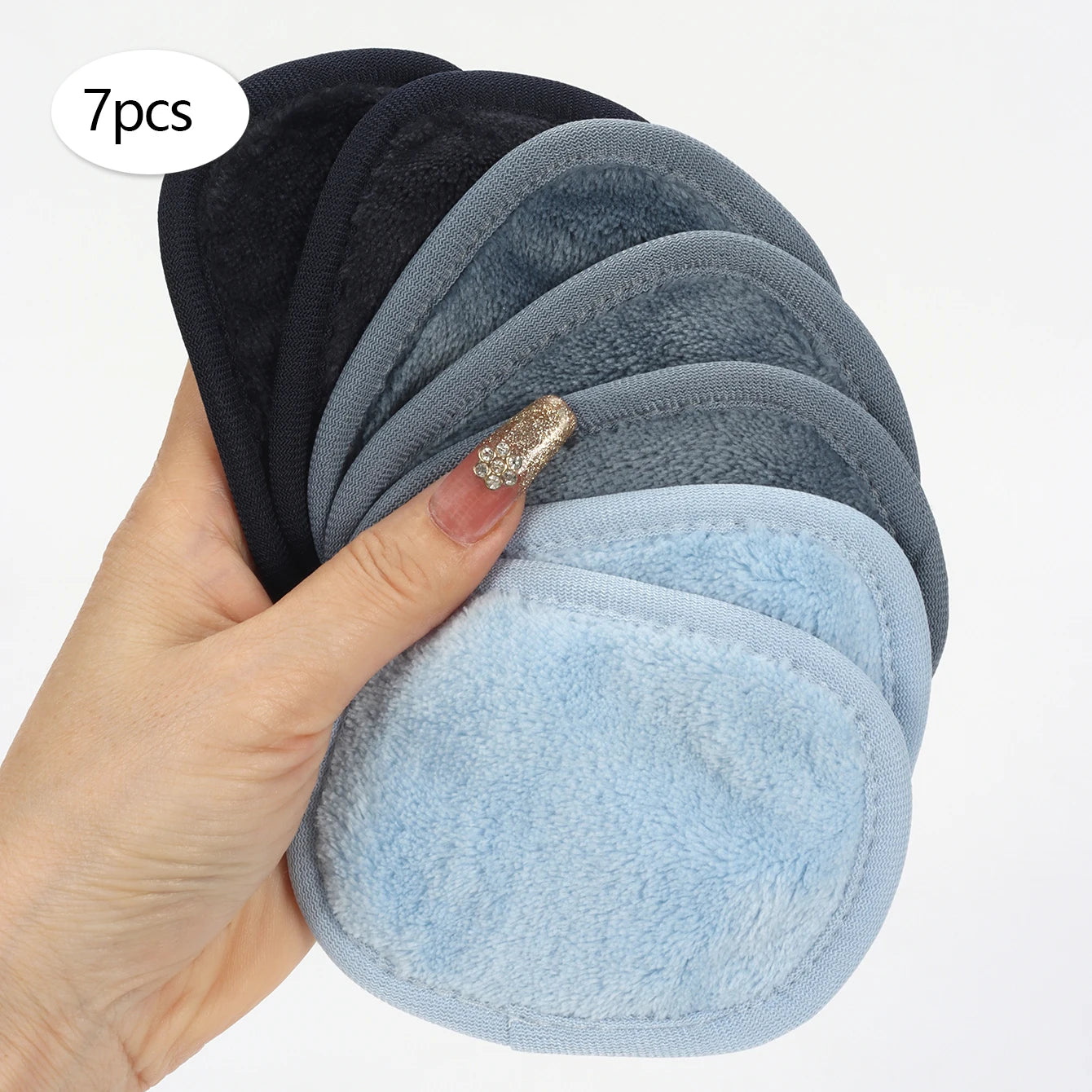 Wiederverwendbare Make up Entferner Tücher mit Farbverlauf 7 Stück