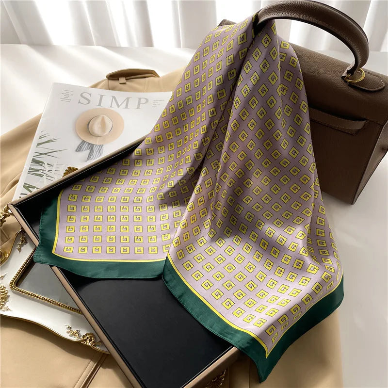 Modischer Hahnentritt Quadratschal für Damen – vielseitig tragbar