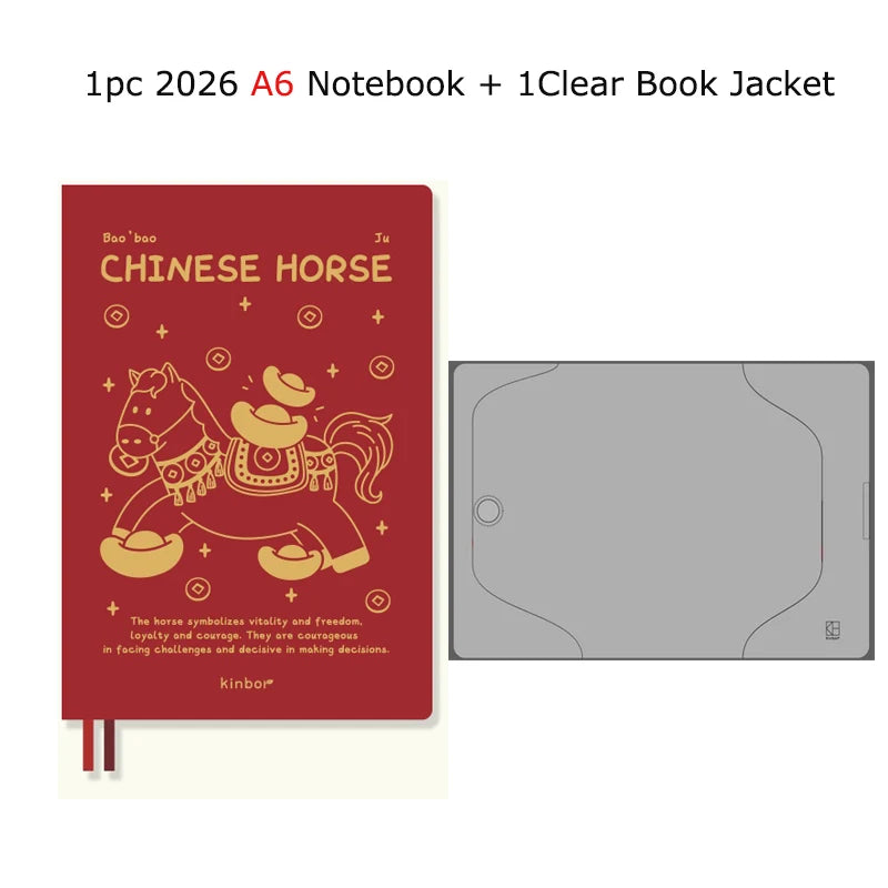 Jährliches Notizbuch 2026 A5 A6 Planner Tagesplaner mit 224 Seiten