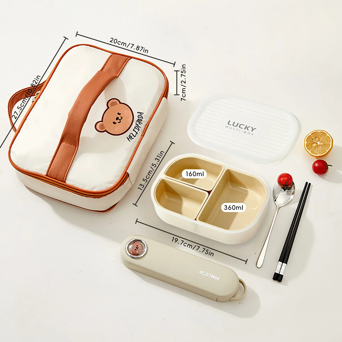 3-Fächer Mikrowellen Lunchbox Kunststoff – Tragbar, Stapelbar für Schule & Büro
