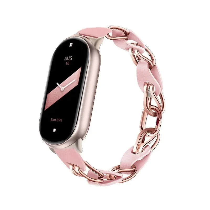 Edelstahl Armband für Fitness Tracker 8 9 Schnellverschluss Unisex